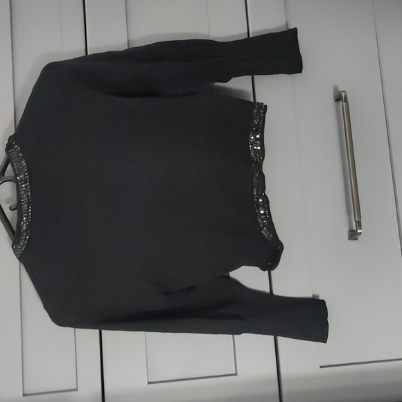 Black Sequin Shrug - Picture 3 of 5